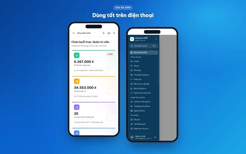 Phần mềm quản lý trung tâm gia sư Gia Sư CRM – ảnh 9