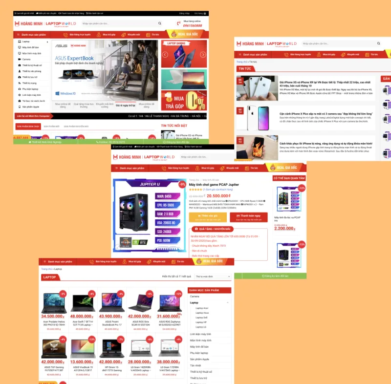 Thiết kế website bán máy tính và linh kiện